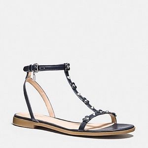 Coach Henrie Floral Rivet Sandals size 6.5